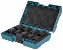 Makita E-16564 9pc 1/2\" Square Drive Black Impact Socket Set with Case £39.00